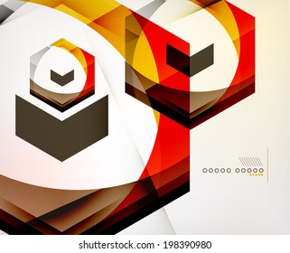 Arrow Geometric Shape Abstract Business Background. Graphic Design Template