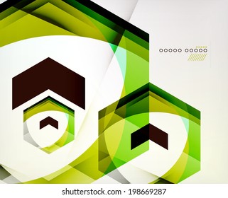 Fondo de negocio de resumen de forma geométrica de flecha. Plantilla de diseño gráfico