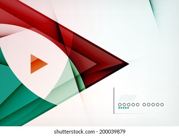 Arrow Geometric Shape Abstract Business Background. Graphic Design Template