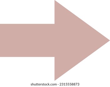 Arrow geometric shape element symbol for preschool education for kids mathematics learning illustration