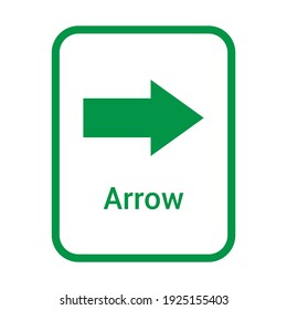 arrow geometric shape for preschoolers