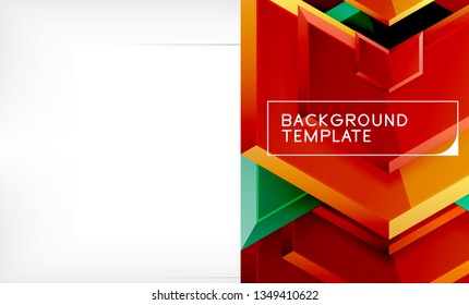 Arrow geometrical abstract background, directional wallpaper concept, vector illustration