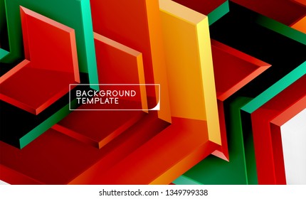 Arrow geometrical abstract background, directional wallpaper concept, vector illustration