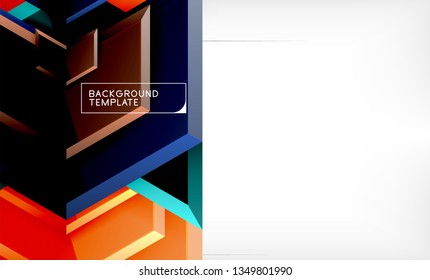 Arrow geometrical abstract background, directional wallpaper concept, vector illustration