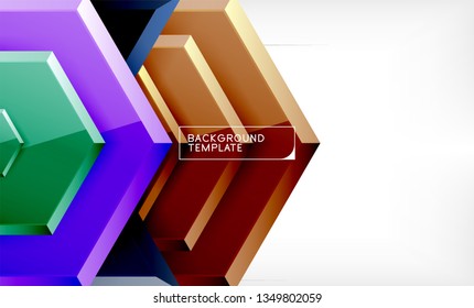 Arrow geometrical abstract background, directional wallpaper concept, vector illustration