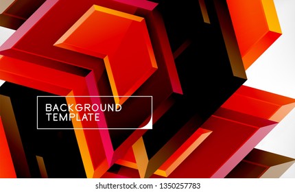 Arrow geometrical abstract background, directional wallpaper concept, vector illustration