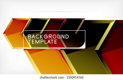 Arrow geometrical abstract background, directional wallpaper concept, vector illustration