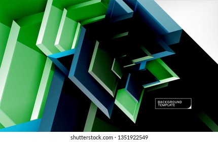 Arrow geometrical abstract background, directional wallpaper concept, vector illustration