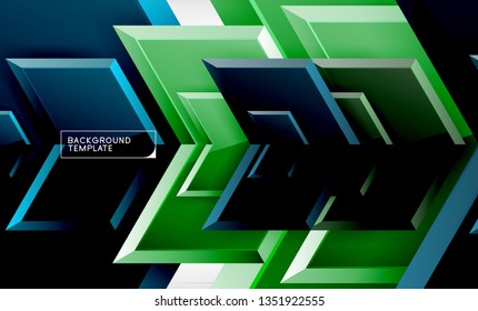 Fondo abstracto geométrico de flecha, concepto de papel tapiz direccional, ilustración vectorial