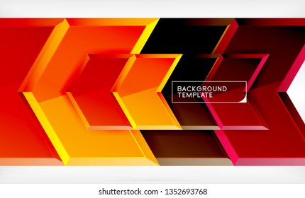 Arrow geometrical abstract background, directional wallpaper concept, vector illustration