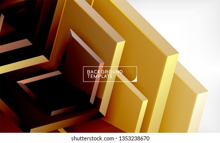 Pfeil-geometrischer abstrakter Hintergrund, richtungsweisender Hintergrund, Vektorgrafik