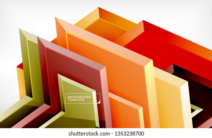 Arrow geometrical abstract background, directional wallpaper concept, vector illustration