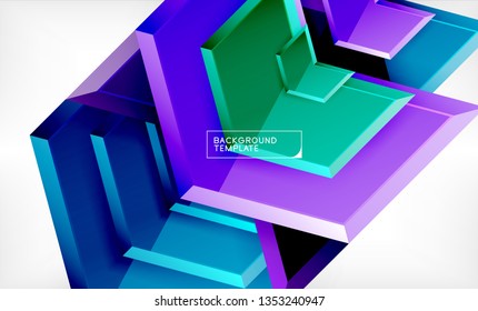 Arrow geometrical abstract background, directional wallpaper concept, vector illustration