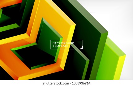 Arrow geometrical abstract background, directional wallpaper concept, vector illustration