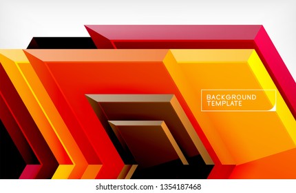 Arrow geometrical abstract background, directional wallpaper concept, vector illustration