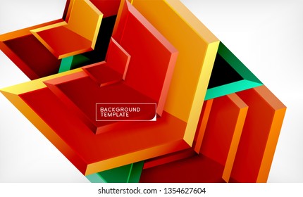 Arrow geometrical abstract background, directional wallpaper concept, vector illustration