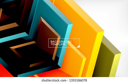 Arrow geometrical abstract background, directional wallpaper concept, vector illustration