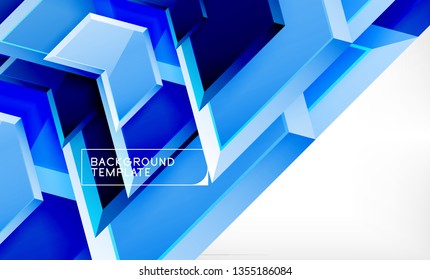 Arrow geometrical abstract background, directional wallpaper concept, vector illustration