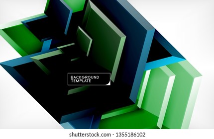 Fondo abstracto geométrico de flecha, concepto de papel tapiz direccional, ilustración vectorial