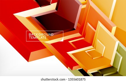 Fondo abstracto geométrico de flecha, concepto de papel tapiz direccional, ilustración vectorial
