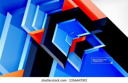 Fundo abstrato geométrico da seta, conceito de papel de parede direcional, ilustração vetorial