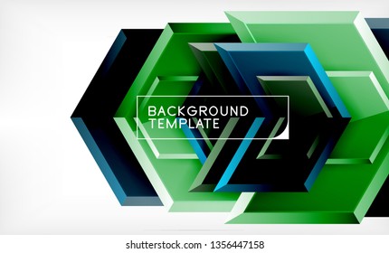 Arrow geometrical abstract background, directional wallpaper concept, vector illustration