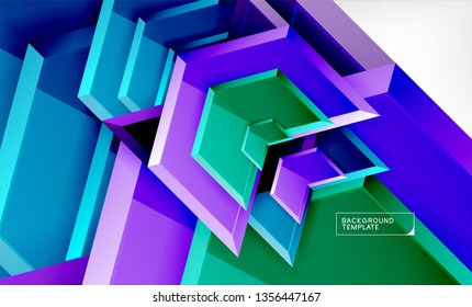 Arrow geometrical abstract background, directional wallpaper concept, vector illustration