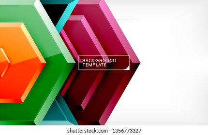 Arrow geometrical abstract background, directional wallpaper concept, vector illustration