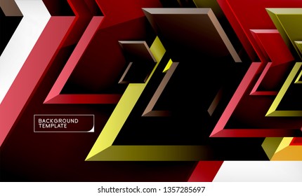 Arrow geometrical abstract background, directional wallpaper concept, vector illustration