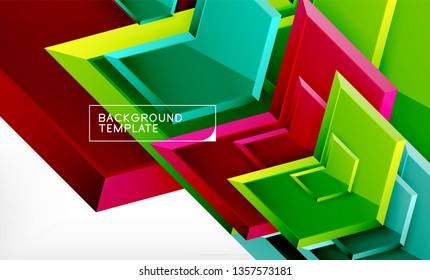 Fondo abstracto geométrico de flecha, concepto de papel tapiz direccional, ilustración vectorial