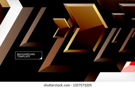 Arrow geometrical abstract background, directional wallpaper concept, vector illustration