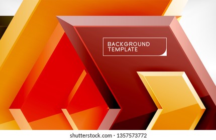 Arrow geometrical abstract background, directional wallpaper concept, vector illustration