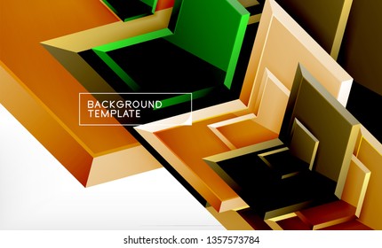 Arrow geometrical abstract background, directional wallpaper concept, vector illustration