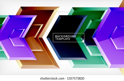 Arrow geometrical abstract background, directional wallpaper concept, vector illustration