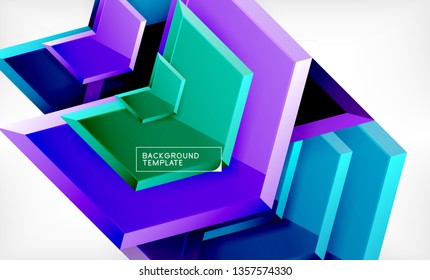 Fondo abstracto geométrico de flecha, concepto de papel tapiz direccional, ilustración vectorial