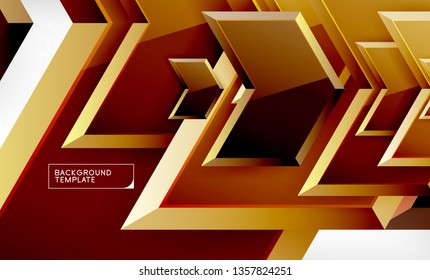 Arrow geometrical abstract background, directional wallpaper concept, vector illustration