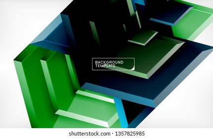 Arrow geometrical abstract background, directional wallpaper concept, vector illustration
