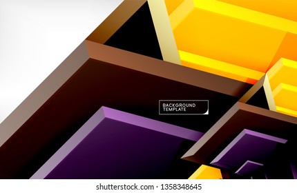 Arrow geometrical abstract background, directional wallpaper concept, vector illustration