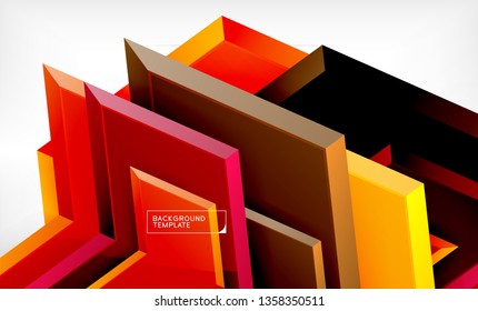 Fondo abstracto geométrico de flecha, concepto de papel tapiz direccional, ilustración vectorial