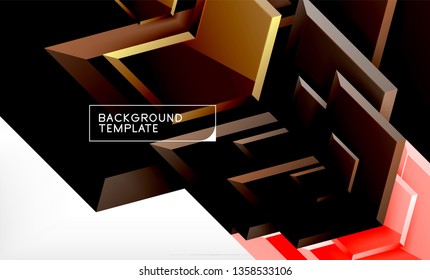 Arrow geometrical abstract background, directional wallpaper concept, vector illustration