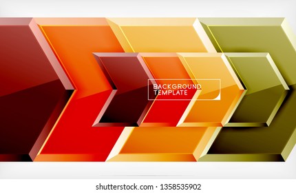 Arrow geometrical abstract background, directional wallpaper concept, vector illustration