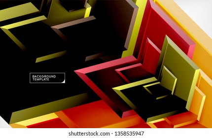 Arrow geometrical abstract background, directional wallpaper concept, vector illustration