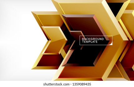Arrow geometrical abstract background, directional wallpaper concept, vector illustration