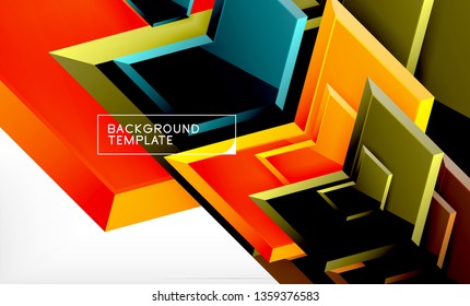 Arrow geometrical abstract background, directional wallpaper concept, vector illustration