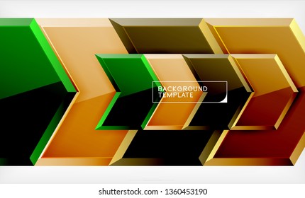 Arrow geometrical abstract background, directional wallpaper concept, vector illustration