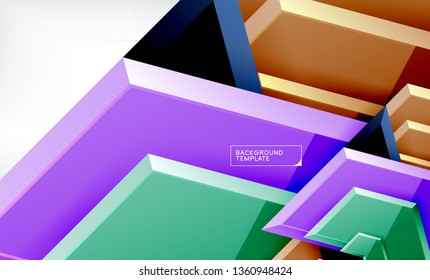 Pfeil-geometrischer abstrakter Hintergrund, richtungsweisender Hintergrund, Vektorgrafik