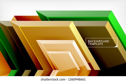 Arrow geometrical abstract background, directional wallpaper concept, vector illustration