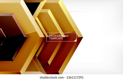 Arrow geometrical abstract background, directional wallpaper concept, vector illustration