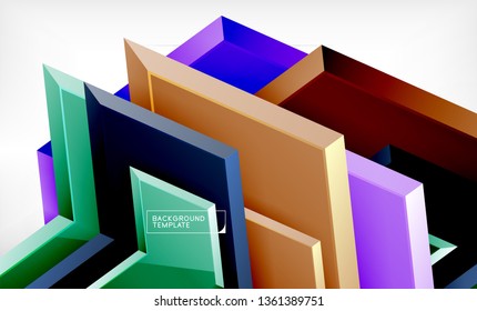 Arrow geometrical abstract background, directional wallpaper concept, vector illustration
