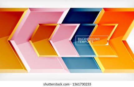 Arrow geometrical abstract background, directional wallpaper concept, vector illustration